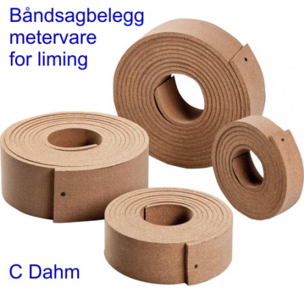 Båndsagbelegg for liming