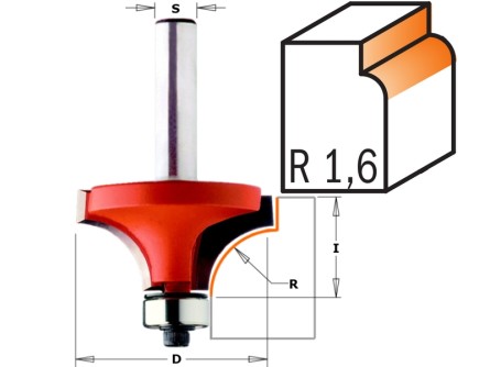 CMT 938.160.11 avrundingsfres R 1,6 mm