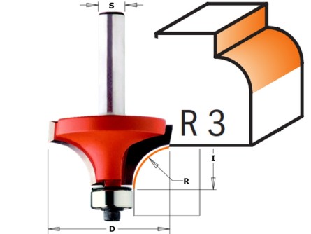 CMT 938.187.11 avrundingsfres R 3,0 mm