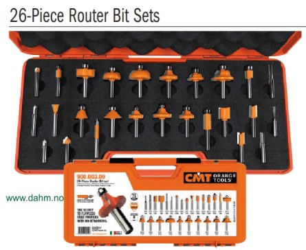 CMT 900.003.00 fresesett 26 freser HM tange 8