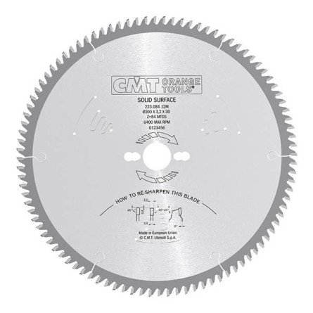 CMT 223.048.06H HM sagblad for solid surface Corian
