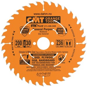CMT Orange Tools 271.200.36 M (Ultra ITK) Circular Saw 200 x 1.7 x 30 mm